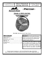 Pinnacle DDF-36CMA Owner'S Manual And Operating Instructions предпросмотр