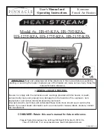 Предварительный просмотр 1 страницы Pinnacle HEAT-STREAM HS-125T-KFA User'S Manual And Operating Instructions