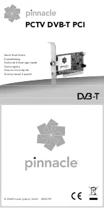 Pinnacle PCTV DVB-T PCI Quick Start Manual preview