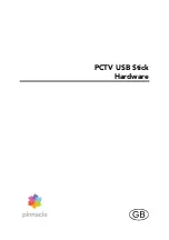 Предварительный просмотр 1 страницы Pinnacle PCTV USB Stick User Manual