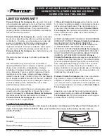 Preview for 13 page of Pinnacle Protemp PT-200V-LPC-A User'S Manual & Operating Instructions