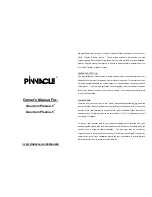 Pinnacle Quantum Plasma-3 Owner'S Manual предпросмотр