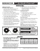 Preview for 8 page of Pinnacle Remington REM-125V-GFA-B User'S Manual & Operating Instructions