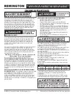 Preview for 15 page of Pinnacle Remington REM-125V-GFA-B User'S Manual & Operating Instructions