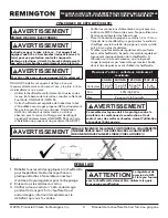 Preview for 16 page of Pinnacle Remington REM-125V-GFA-B User'S Manual & Operating Instructions