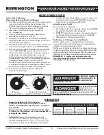 Preview for 20 page of Pinnacle Remington REM-125V-GFA-B User'S Manual & Operating Instructions