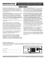 Preview for 24 page of Pinnacle Remington REM-125V-GFA-B User'S Manual & Operating Instructions