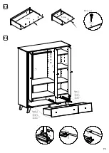 Предварительный просмотр 26 страницы Pinolino Wardrobe Pan large 14 34 20 G Assembly Plan