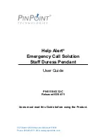 PinPoint Help Alert User Manual preview