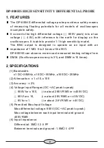 Preview for 5 page of Pintek DP-800HS Instruction Manual