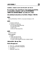 Preview for 4 page of Pioneer Athletics 1500H Instruction Manual And Parts Listing