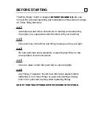 Preview for 6 page of Pioneer Athletics 1500H Instruction Manual And Parts Listing