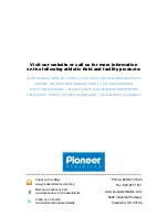 Preview for 20 page of Pioneer Athletics 1500H Instruction Manual And Parts Listing