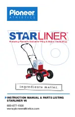 Pioneer Athletics STARLINER V6 Instruction Manual & Parts List preview