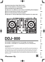 Предварительный просмотр 1 страницы PIONEER DJ DDJ-800 Operating Instructions Manual