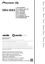 Предварительный просмотр 1 страницы PIONEER DJ DDJ-SX3 Operating Instructions Manual