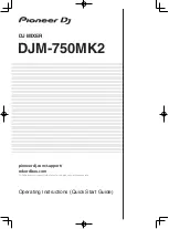 Preview for 1 page of PIONEER DJ DJM-750MK2 Operating Instructions Manual