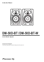 PIONEER DJ DM-50D-BT Instruction Manual предпросмотр