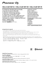 PIONEER DJ HDJ-CUE1BT-K Instruction Manual предпросмотр