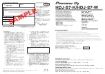 Предварительный просмотр 1 страницы PIONEER DJ HDJ-S7 Instruction Manual