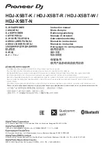 Предварительный просмотр 1 страницы PIONEER DJ HDJ-X5BT-K Instruction Manual