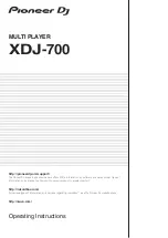 Preview for 1 page of PIONEER DJ rekordbox XDJ-700 Operating Instructions Manual