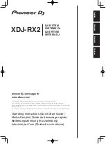 PIONEER DJ XDJ-RX2 Operating Instructions Manual preview