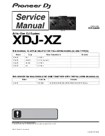 Preview for 1 page of PIONEER DJ XDJ-XZ Service Manual