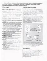 Предварительный просмотр 2 страницы Pioneer Eclipse BuffStar SS2015HV Operator'S Manual