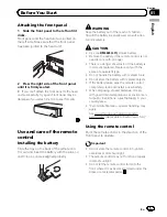 Preview for 5 page of Pioneer 1100MP - Radio / CD Owner'S Manual