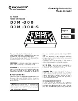 Предварительный просмотр 1 страницы Pioneer 300 Operating Instructions Manual