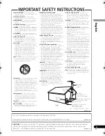 Preview for 3 page of Pioneer 310-K - DV DVD Player Operating Instructions Manual