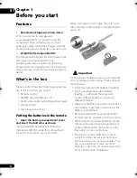 Preview for 6 page of Pioneer 310-K - DV DVD Player Operating Instructions Manual