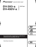 Pioneer 490V-S Operating Instructions Manual preview