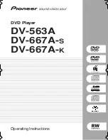 Preview for 1 page of Pioneer 563A - DV - DVD Player Operating Instructions Manual