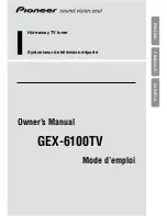 Pioneer 6100TV - TV Tuner - External Owner'S Manual preview