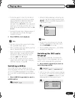Предварительный просмотр 51 страницы Pioneer 79AVi - Elite DVD Player Operating Instructions Manual