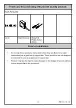 Preview for 2 page of Pioneer 7AM030 Installation Manual