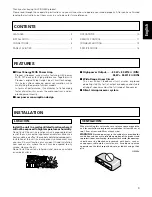 Preview for 3 page of Pioneer A-307R A-209R Operating Instructions Manual