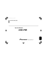 Pioneer ANH-P9R Operation Manual preview