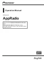 Pioneer AppRadio SPH-DA100 Operation Manual preview