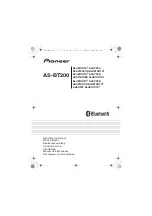 Preview for 1 page of Pioneer as-bt100 Operating Instructions Manual