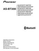Pioneer AS-BT200 Operating Instructions Manual preview