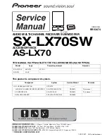 Preview for 1 page of Pioneer AS-LX70 Service Manual