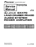 Pioneer Audio System Power Amplifier Service Manual preview