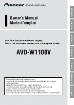 Pioneer AVD-W1100V Owner'S Manual preview