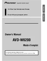 Pioneer AVD-W6200 Owner'S Manual preview