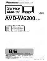 Pioneer AVD-W6200 Service Manual preview