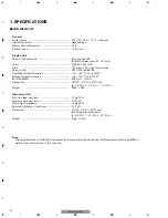 Предварительный просмотр 4 страницы Pioneer AVD-W6210 Service Manual