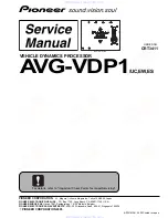 Pioneer AVG-VDP1 Service Manual preview